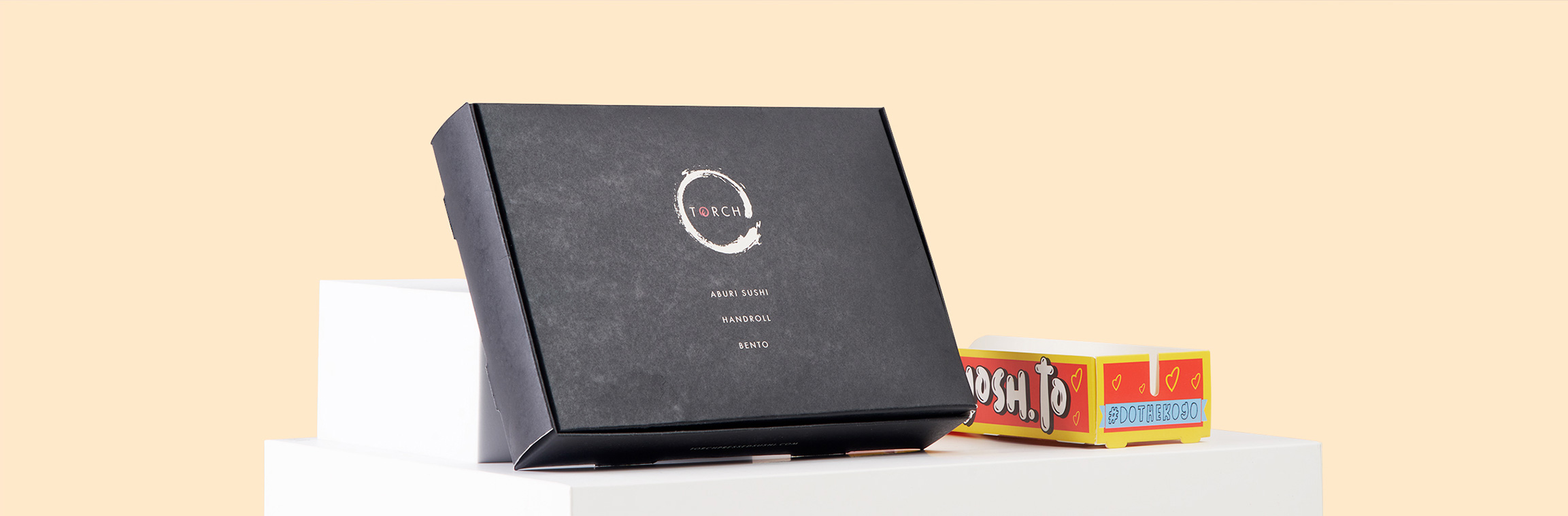 Master Custom Restaurant - Take Out Boxes Small Banner